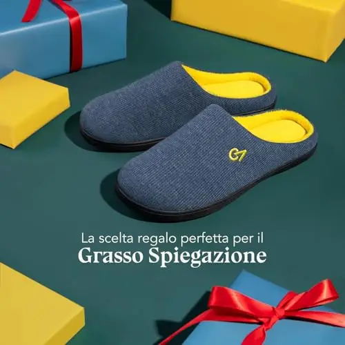 VeraCosy Pantofole Uomo Giallo 3142914 miniatura 3