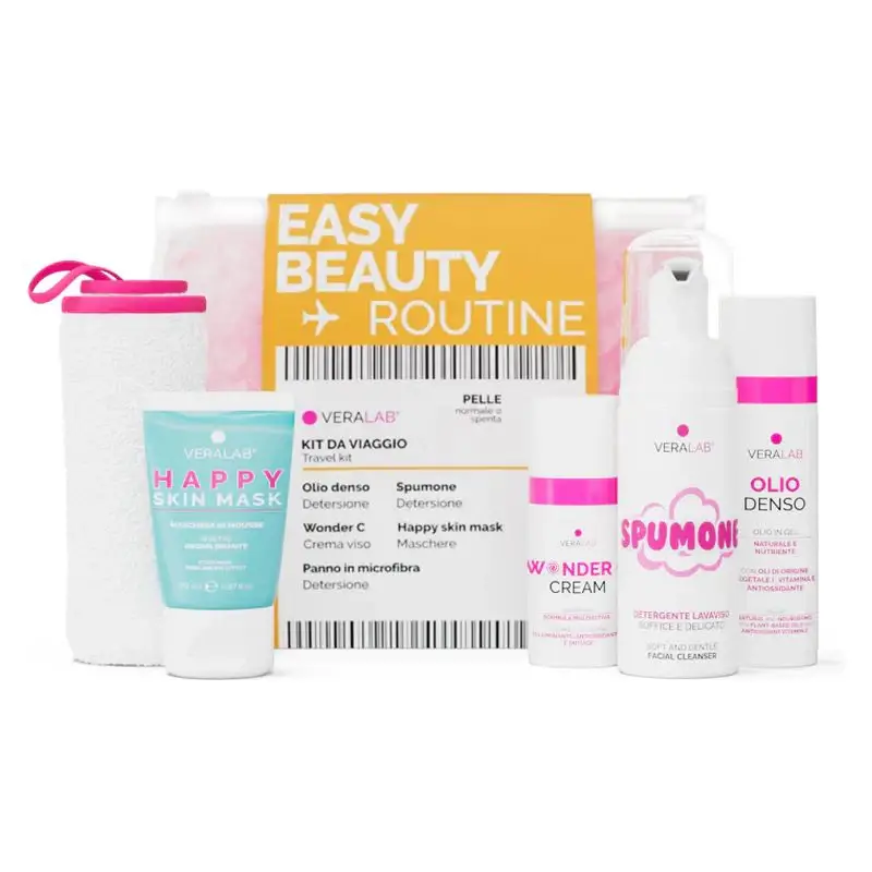 Easy Beauty Routine Pelle nebbia spraya O Impura - Kit Travel Completo Per La Cura Del Viso