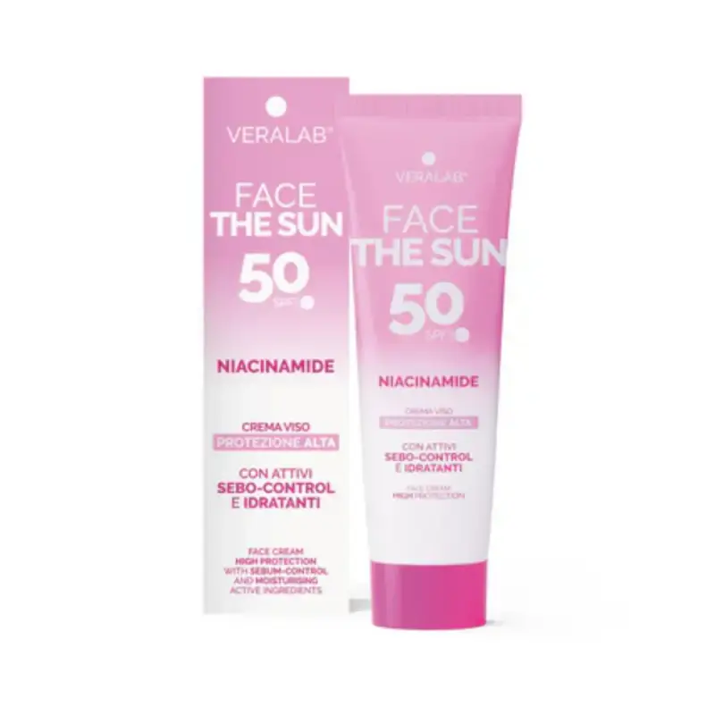 Face The Sun Crema Viso Protezione Alta Niacinamide Spf 50 50 Ml