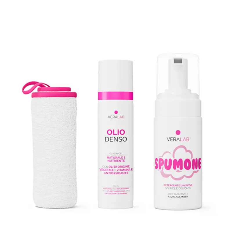 Kit Viso Doppia Detersione - Mousse detergente viso, Olio detergente viso, Cofanetto trattamento miniatura 3