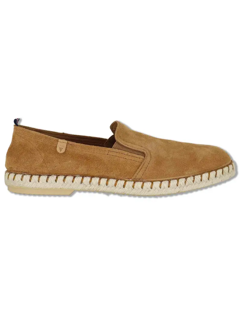 Espadrillas slip on uomo in camoscio cuoio Uomo TOM 012
