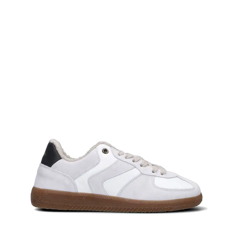 Sneaker donna bianca in pelle Vario