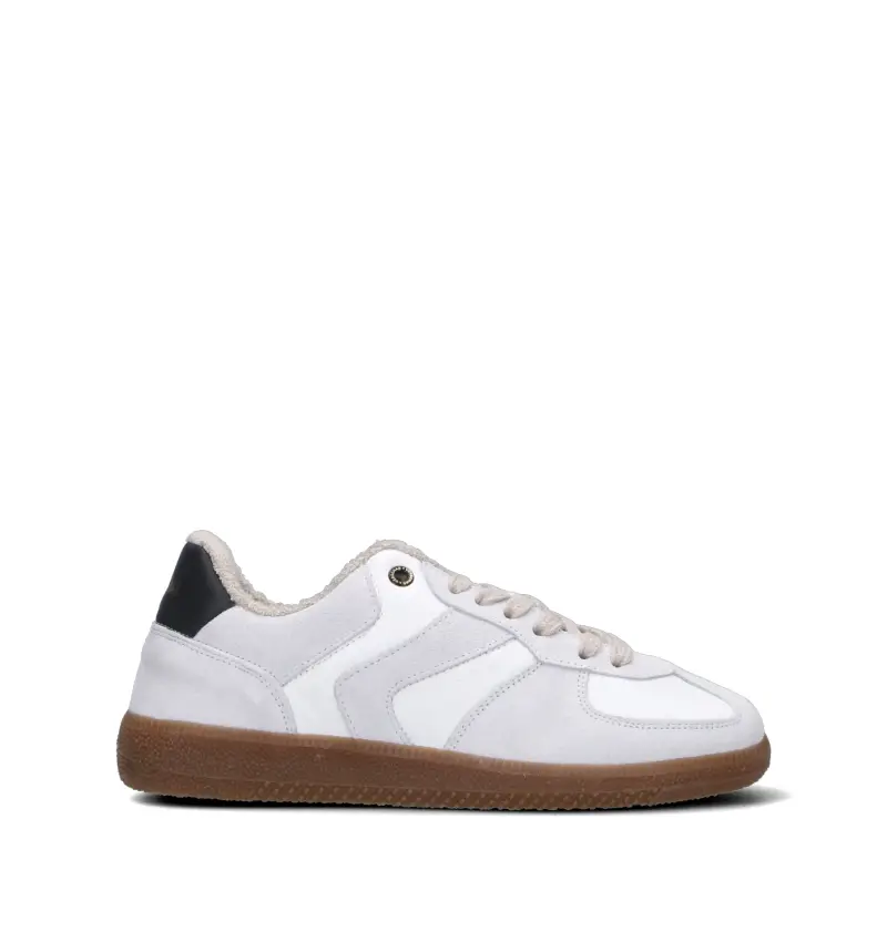 Sneaker donna bianca in pelle Vario