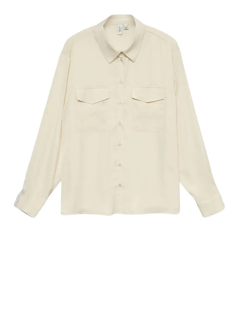 camicia casual vero moda da donna - avorio