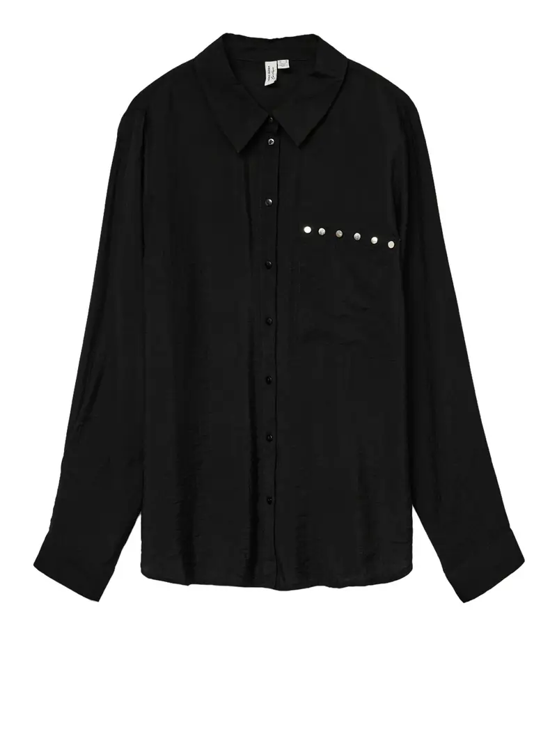 camicia casual vero moda da donna - nero
