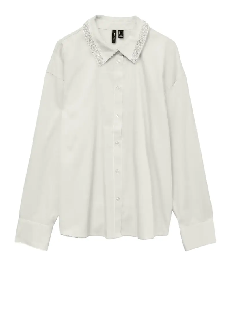 camicia classica vero moda da donna - bianco