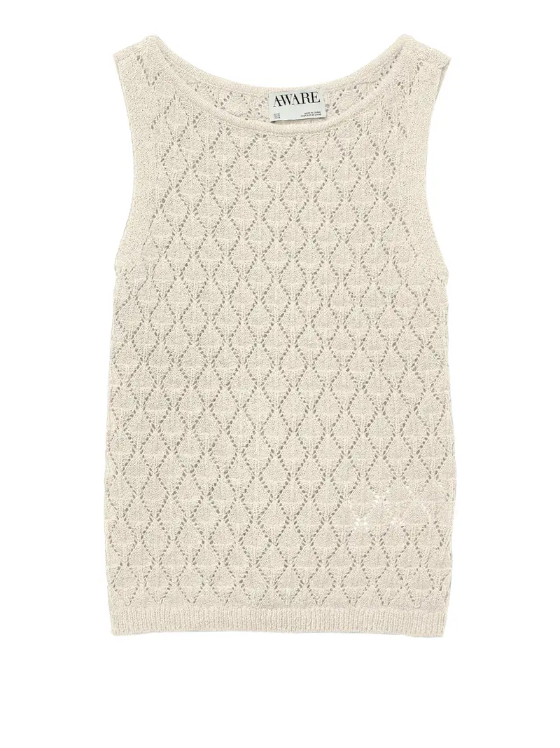 canotta vero moda da donna - avorio