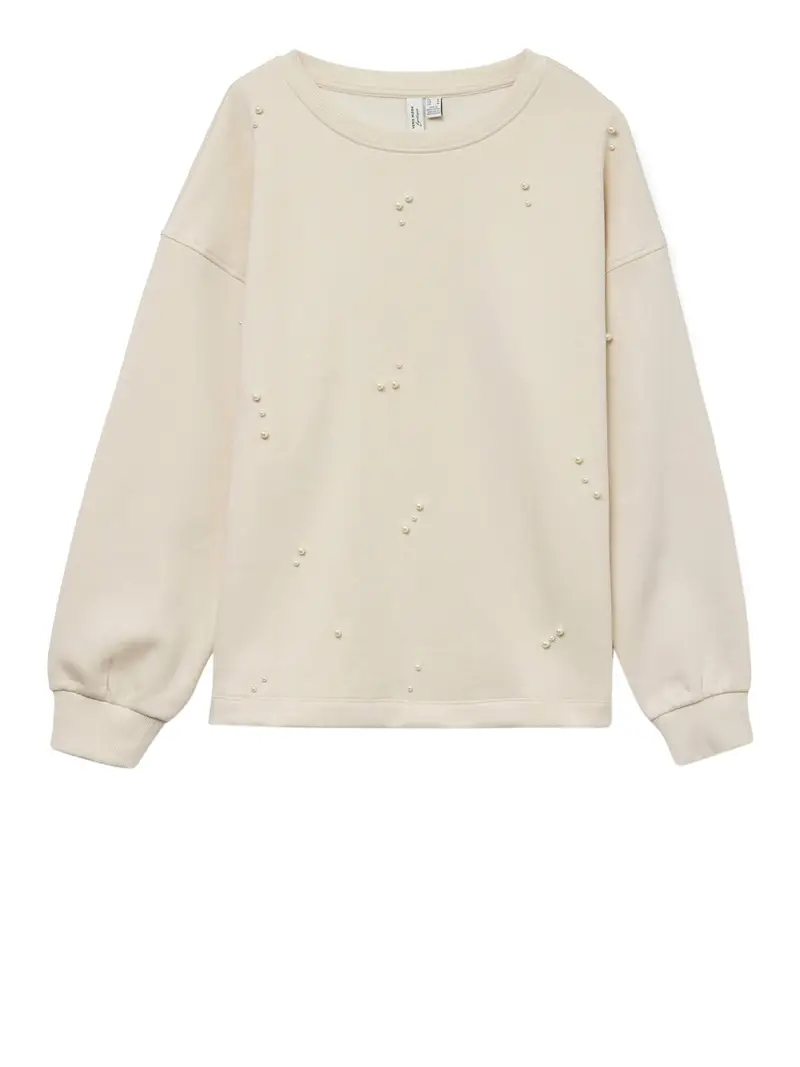 felpa vero moda da donna - avorio