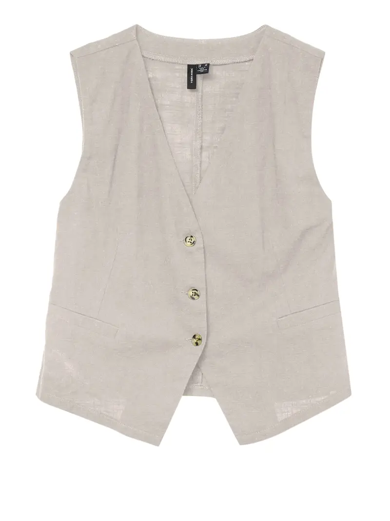 gilet vero moda da donna - avorio