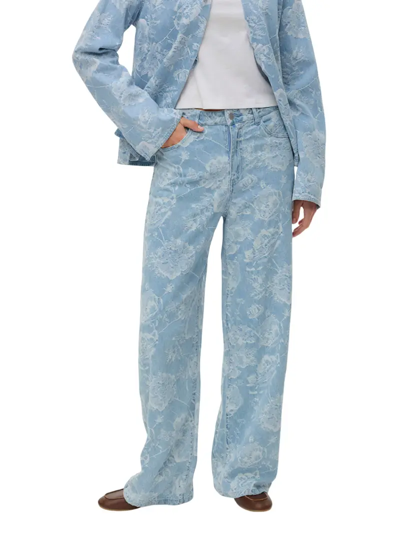 jeans wide vero moda da donna - denim