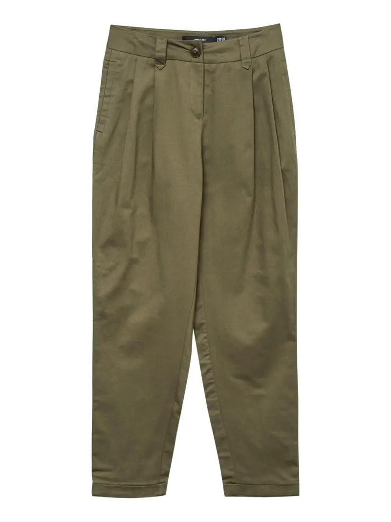 pantalone chino vero moda da donna - verde