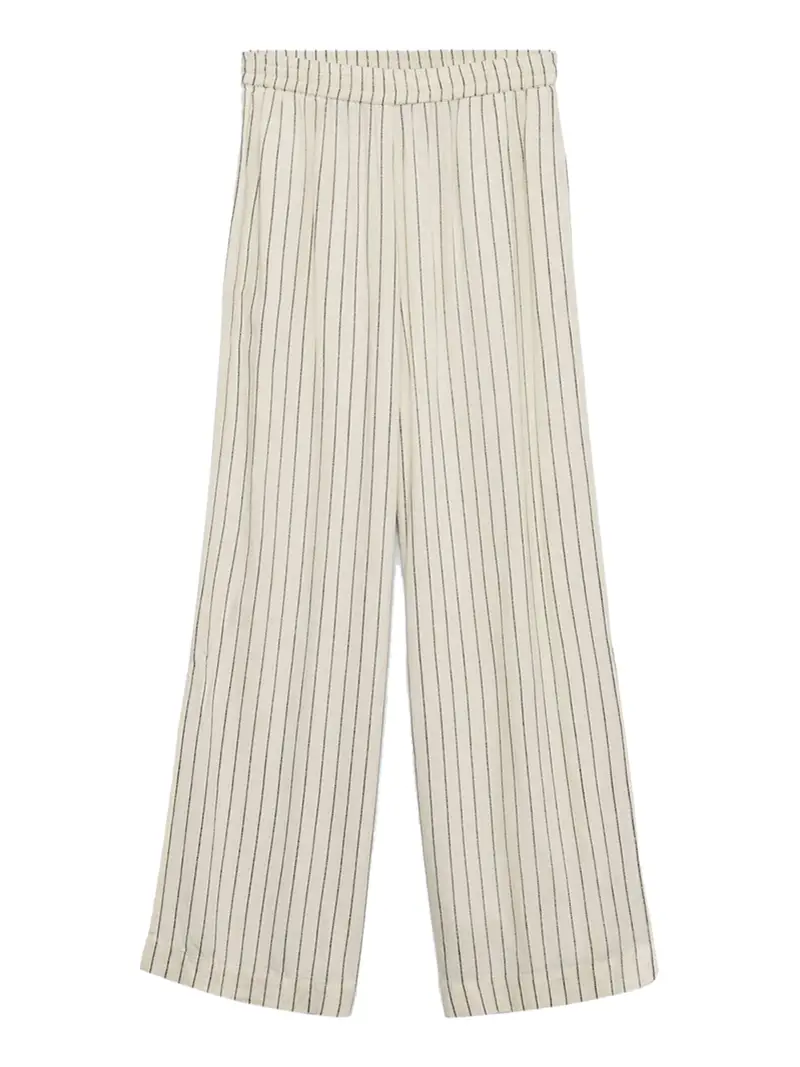 pantalone palazzo vero moda da donna - avorio