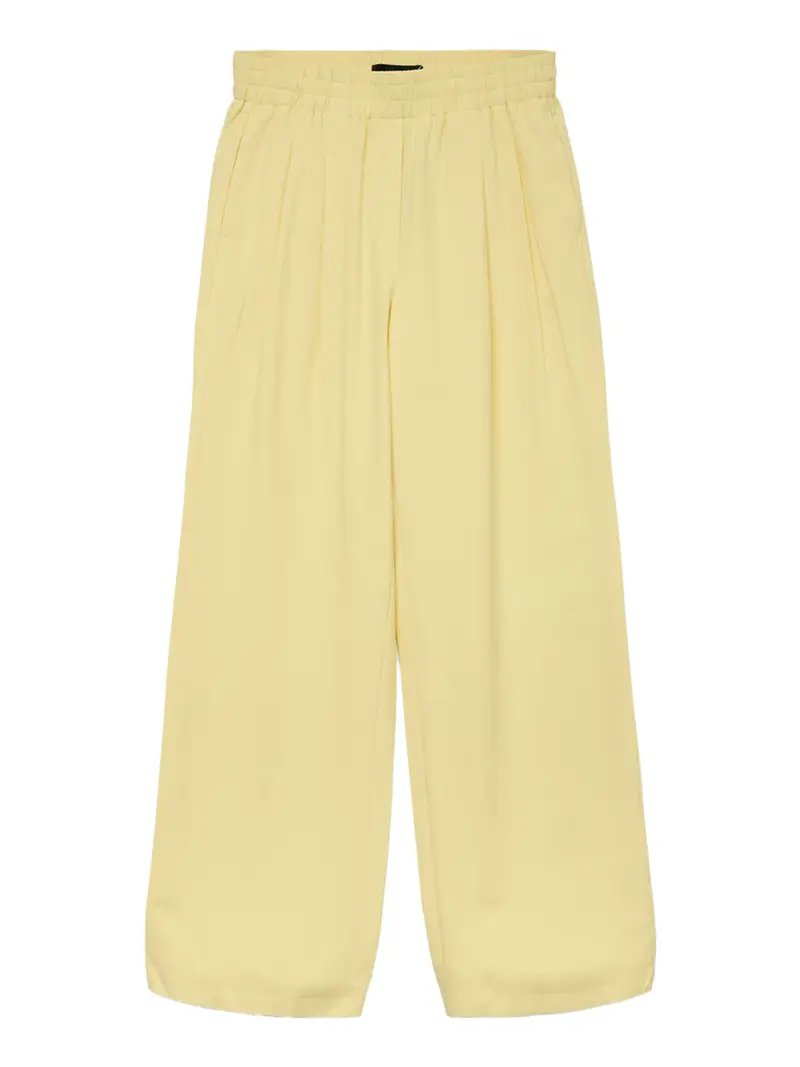 pantalone palazzo vero moda da donna - giallo