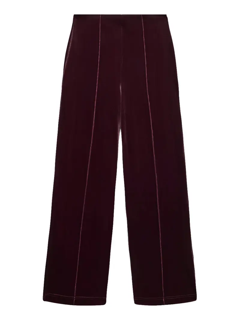 pantalone straight vero moda da donna - bordeaux