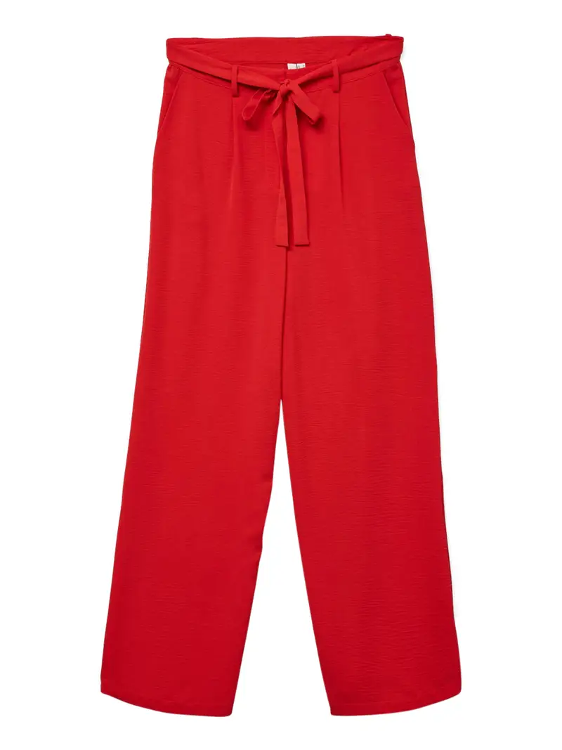 pantalone straight vero moda da donna - rosso