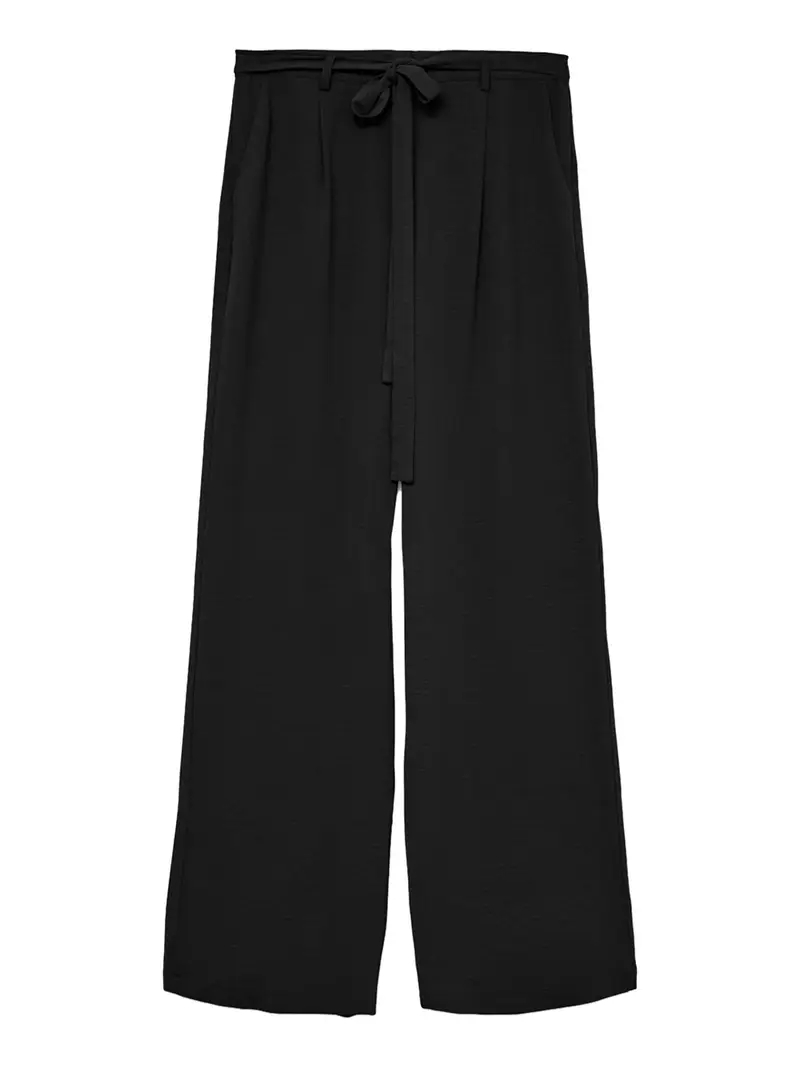 pantalone straight vero moda jadina da donna - nero