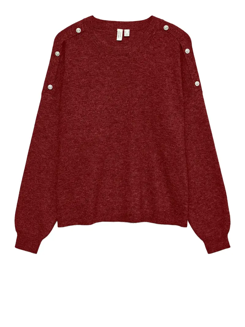 pullover vero moda da donna - bordeaux
