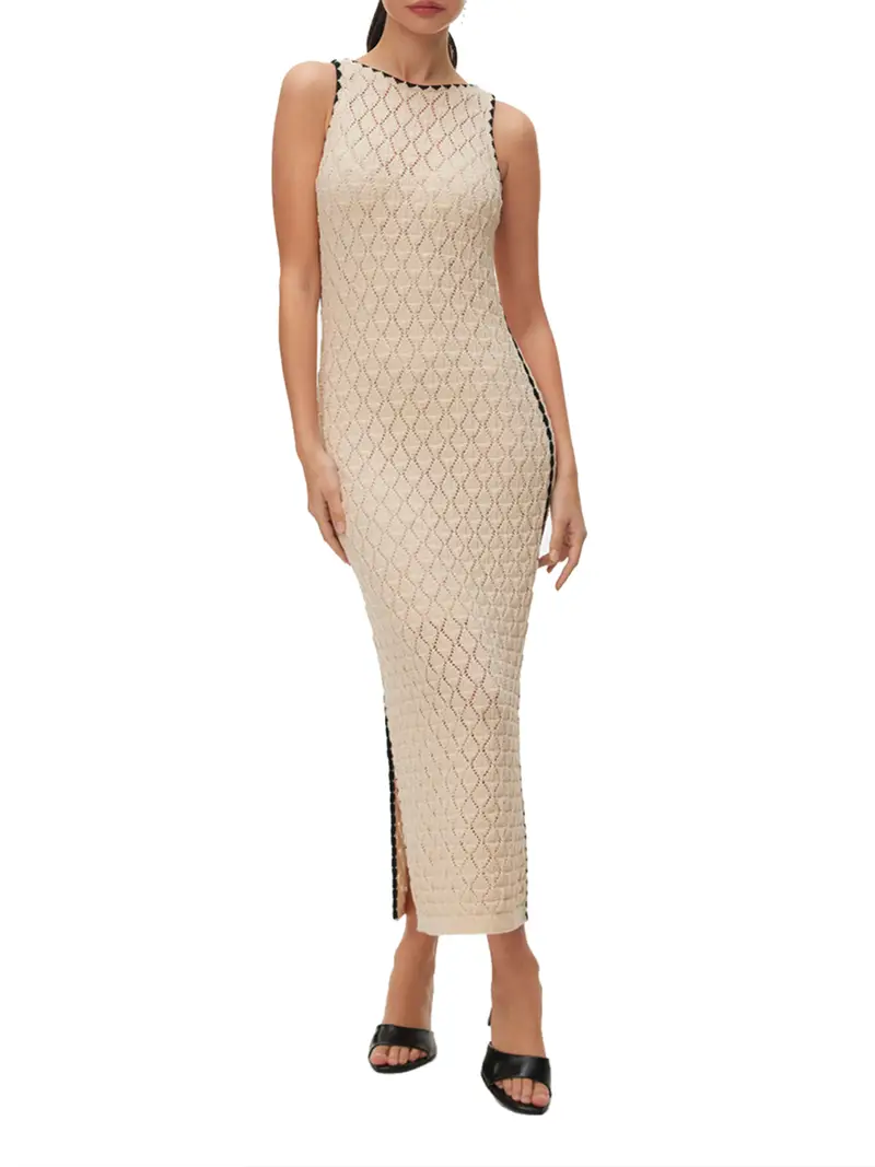 vestito longuette vero moda da donna - avorio