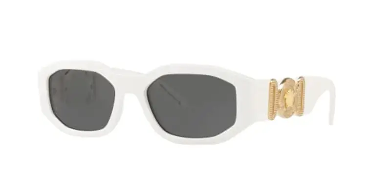 Versace 0VE4361 Occhiali da Sole, Bianco (White), 53 Unisex-Adulto