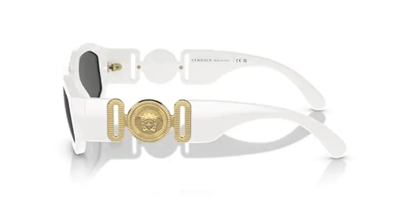Versace 0VE4361 Occhiali da Sole, Bianco (White), 53 Unisex-Adulto miniatura 2
