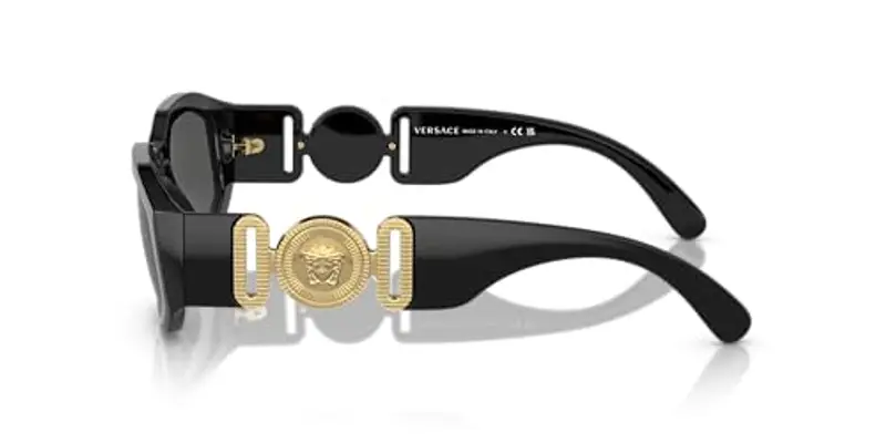 Versace 0VE4361 Occhiali da Sole, Nero (Black), 53 Unisex-Adulto - stile contemporaneo miniatura 2