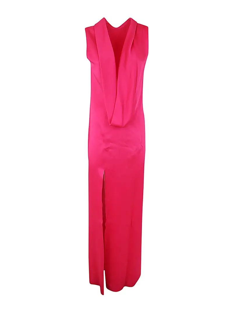 Abito da cerimonia in enver satin lucido Rosa