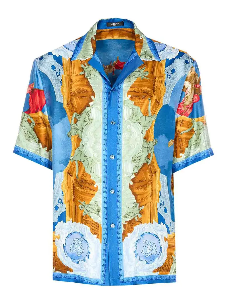 Affresco Print Shirt Multicolore
