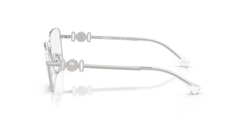 Bambino Versace VK1003 5533 Montature da vista Metallo Argento Trasparente Pantos Normale miniatura 3