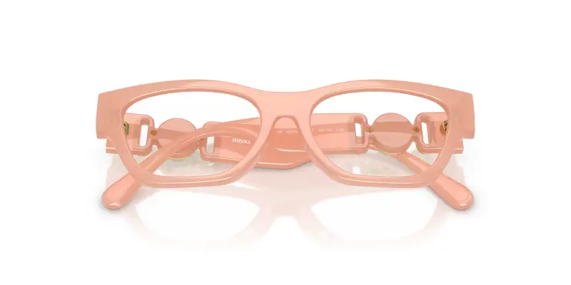 Bambino Versace VK3008U 5497 Montature da vista Iniettato Rosa Rotonda Normale miniatura 2