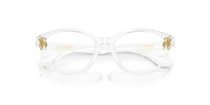 Bambino Versace VK3014U 148 Montature da vista Iniettato Trasparente Trasparente Pantos Normale miniatura 2