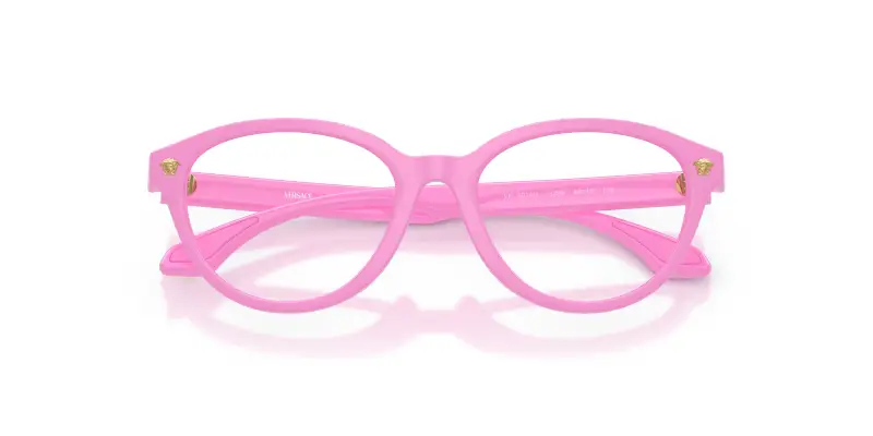 Bambino Versace VK3014U 5399 Montature da vista Iniettato Rosa Trasparente Pantos Normale miniatura 2