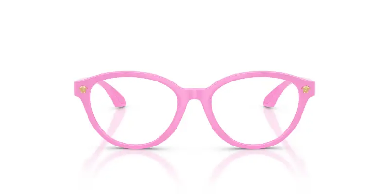 Bambino Versace VK3014U 5399 Montature da vista Iniettato Rosa Trasparente Pantos Normale miniatura 3