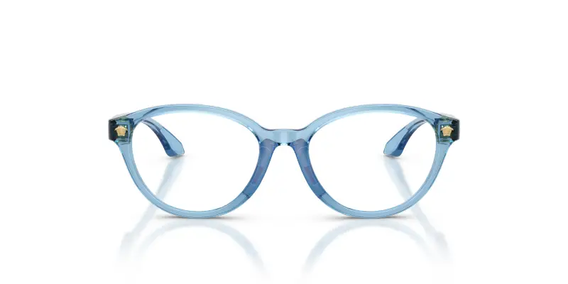 Bambino Versace VK3014U 5535 Montature da vista Iniettato Blu Trasparente Pantos Normale miniatura 3