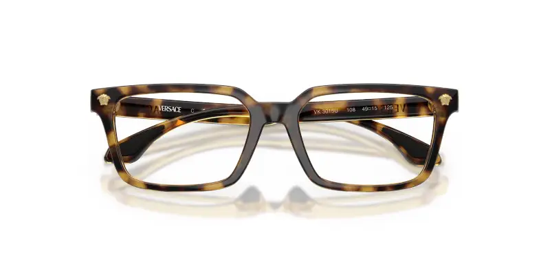 Bambino Versace VK3015U 108 Montature da vista Iniettato Tartaruga Trasparente Squadrata Normale miniatura 2