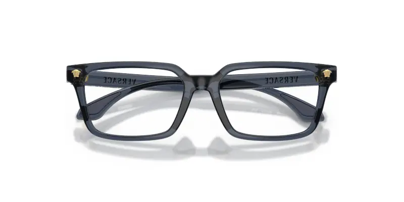 Bambino Versace VK3015U 5548 Montature da vista Iniettato Blu Trasparente Squadrata Normale miniatura 2