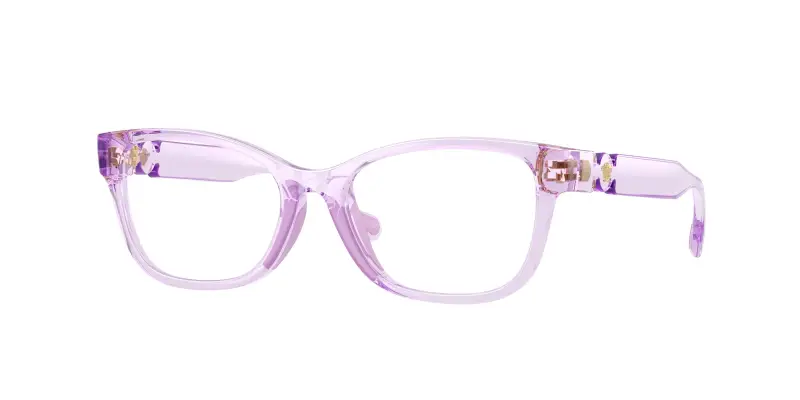 Bambino Versace VK3016U 5372 Montature da vista Iniettato Viola Trasparente Cat Eye Normale
