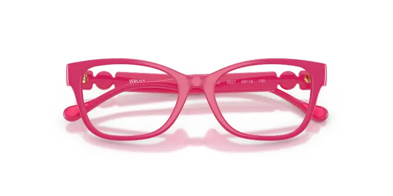 Bambino Versace VK3016U 5527 Montature da vista Iniettato Rosa Trasparente Cat Eye Normale miniatura 2