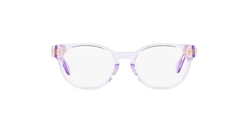 Bambino Versace VK3323U 5372 Montature da vista Acetato Rosa Rotonda Normale miniatura 2
