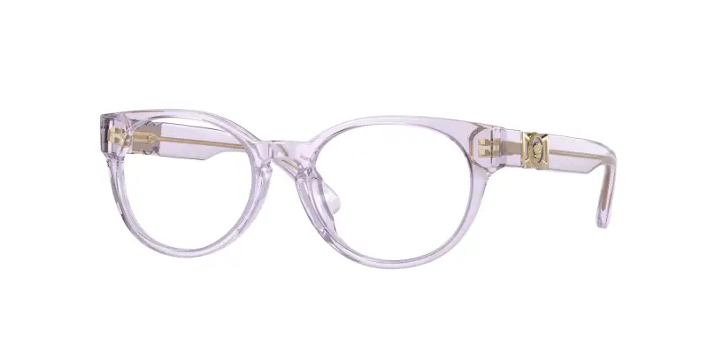 Bambino Versace VK3323U 5372 Montature da vista Acetato Rosa Rotonda Normale