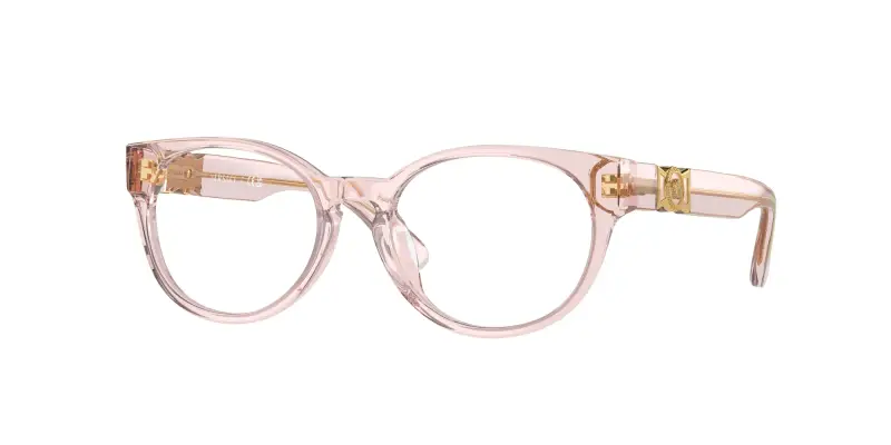 Bambino Versace VK3323U 5441 Montature da vista Acetato Rosa Rotonda Normale