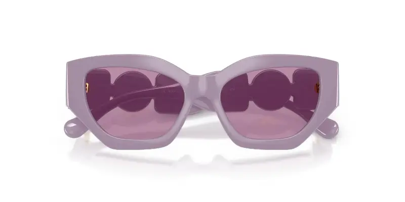 Bambino Versace VK4007U 5526AK Occhiali da sole Iniettato Viola Viola Geometrica Normale miniatura 2