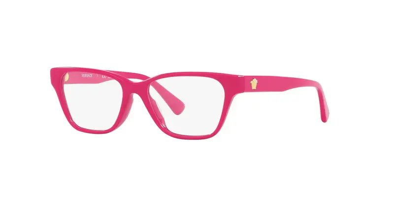 Versace Bambino VK3003U 5367 Montature da vista Acetato Rosa Trasparente Squadrata Normale