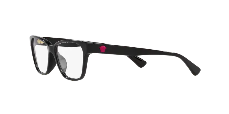 Versace Bambino VK3003U GB1 Montature da vista Acetato Nero Trasparente Squadrata Normale miniatura 3