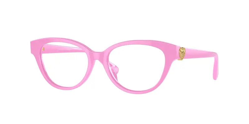 Versace Bambino VK3004 5399 Montature da vista Acetato Rosa Trasparente Cat Eye Normale