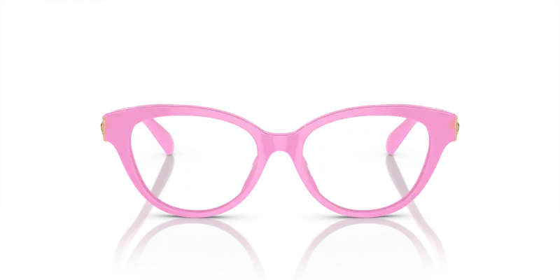 Versace Bambino VK3004 5399 Montature da vista Acetato Rosa Trasparente Cat Eye Normale miniatura 2