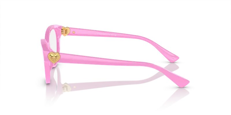 Versace Bambino VK3004 5399 Montature da vista Acetato Rosa Trasparente Cat Eye Normale miniatura 3