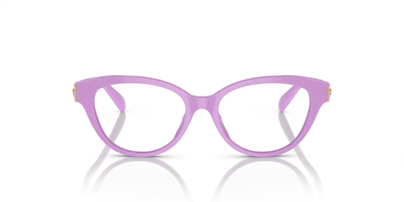 Versace Bambino VK3004 5424 Montature da vista Acetato Viola Trasparente Cat Eye Normale miniatura 2