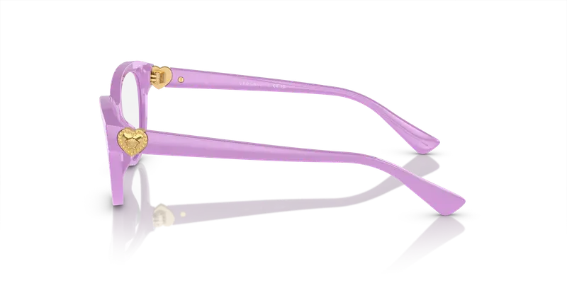Versace Bambino VK3004 5424 Montature da vista Acetato Viola Trasparente Cat Eye Normale miniatura 3