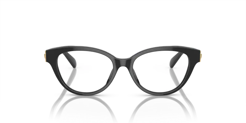 Versace Bambino VK3004 GB1 Montature da vista Acetato Nero Trasparente Cat Eye Normale miniatura 2