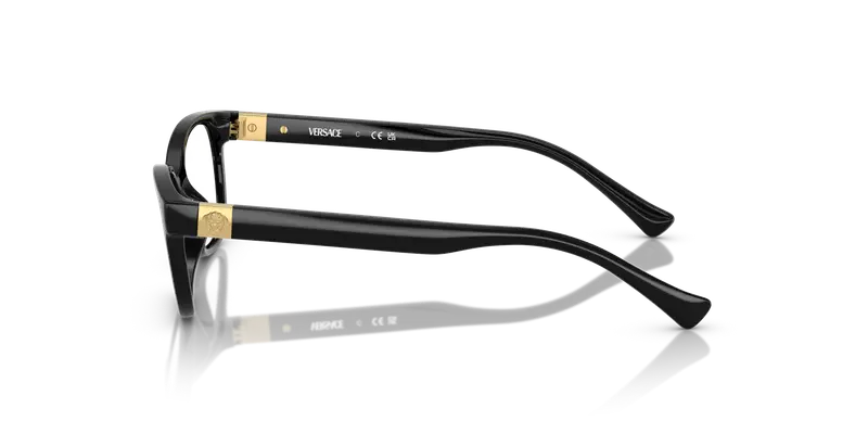 Versace Bambino VK3006U GB1 Montature da vista Iniettato Nero Trasparente Squadrata Normale miniatura 3